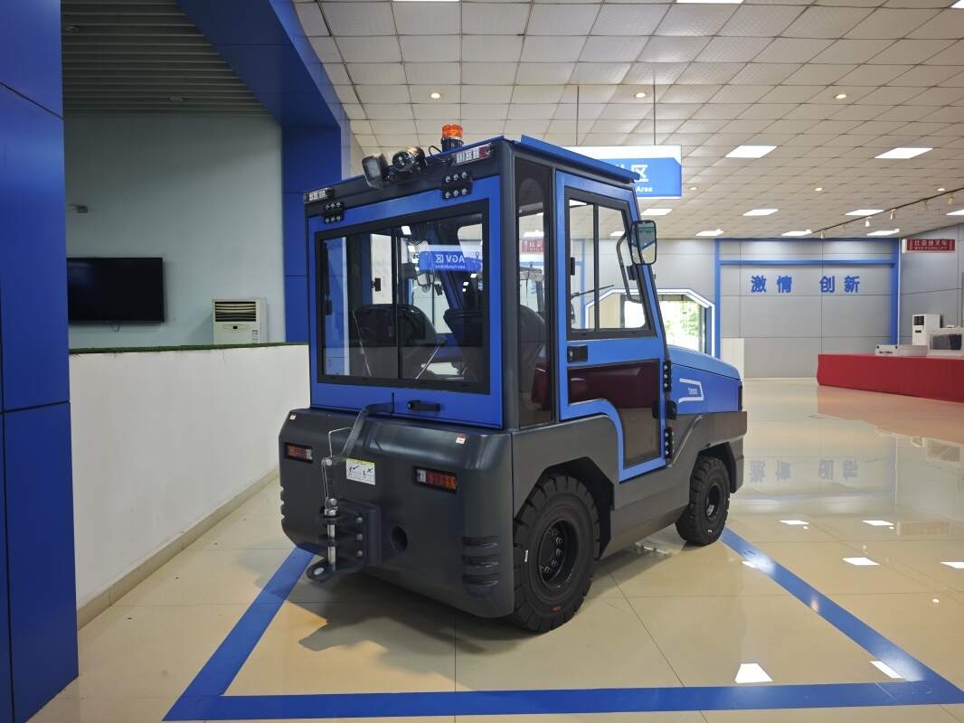 地下仓库电动叉车，与排水系统配合(图1)