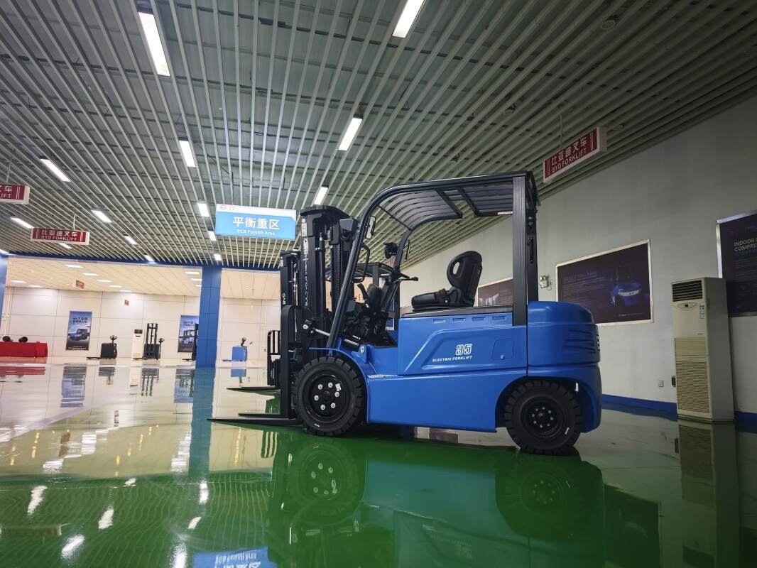 立体仓库电动叉车，高位存取作业方案分享
