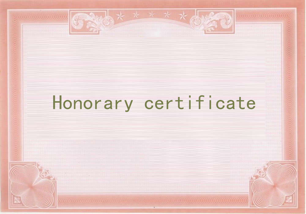 Certificate of Honor IV