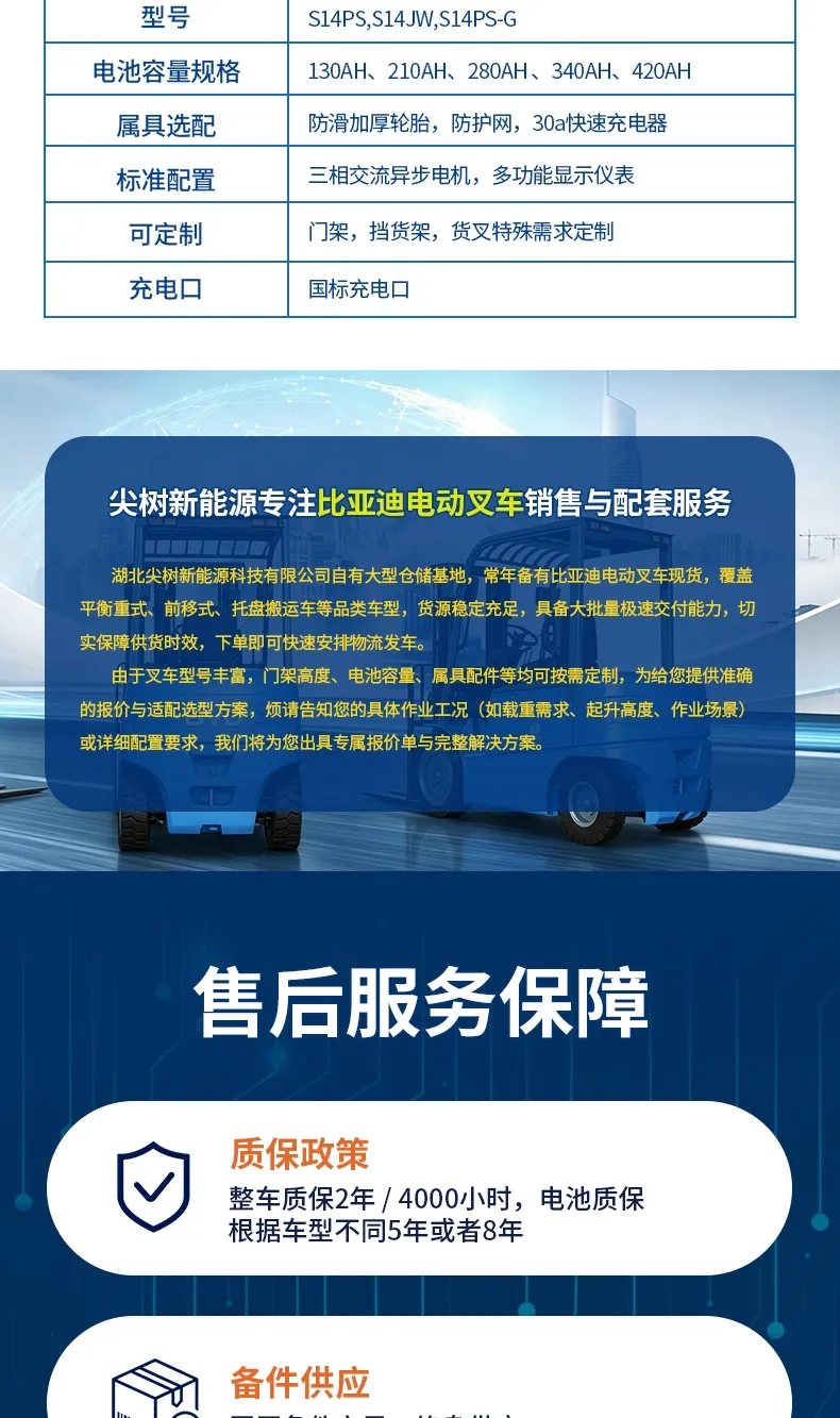 比亚迪托盘式堆垛车 步行式锂电电动堆高车 1-4 吨(图6)